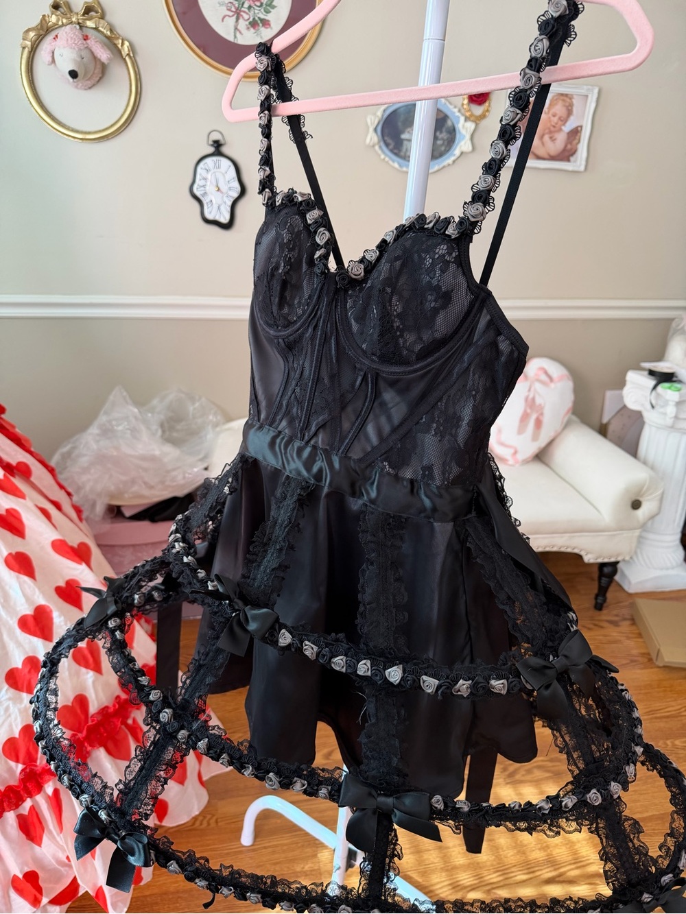 Unhloy By Dolls Kill Gothic Nightly Nuptials Cage Dress